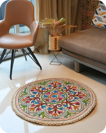 Raj Mohar - Round Rug
