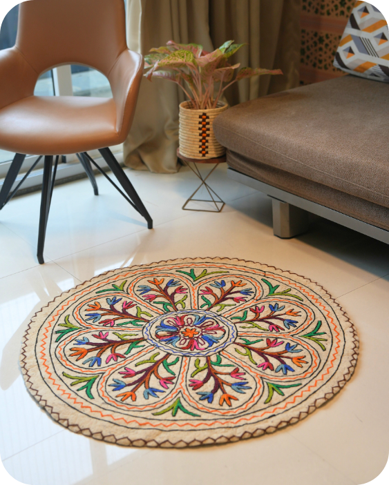 Tropical Ring- Round Rug