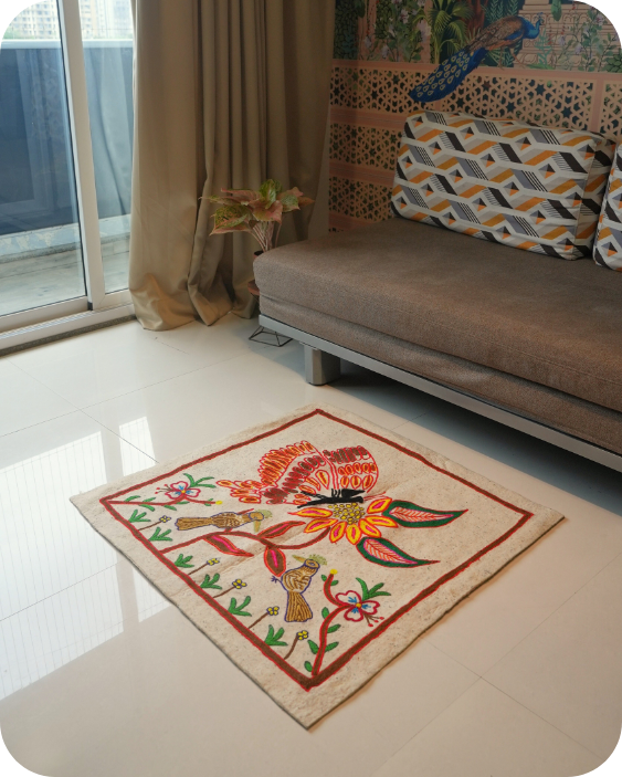 Winged Companions -Living Room Rug