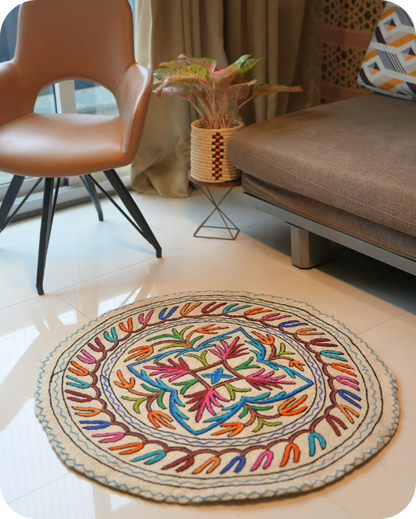 Bloom Wheel- Round Rug