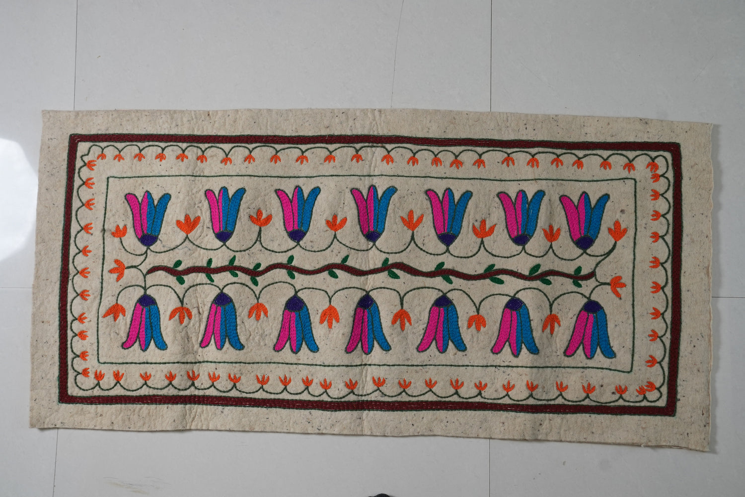 Rosy Raag- Bedside Runner