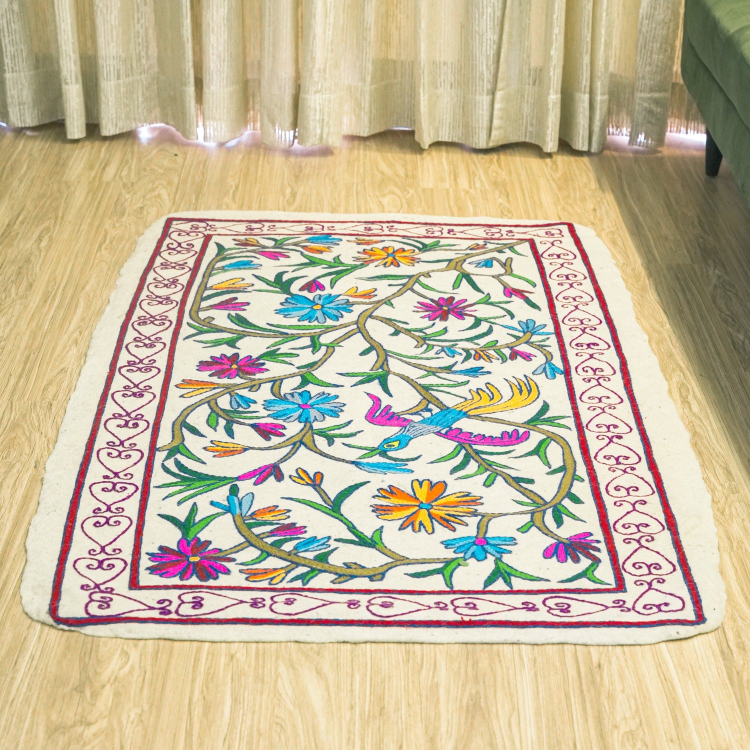 Living Room Rug -Feathered Flora