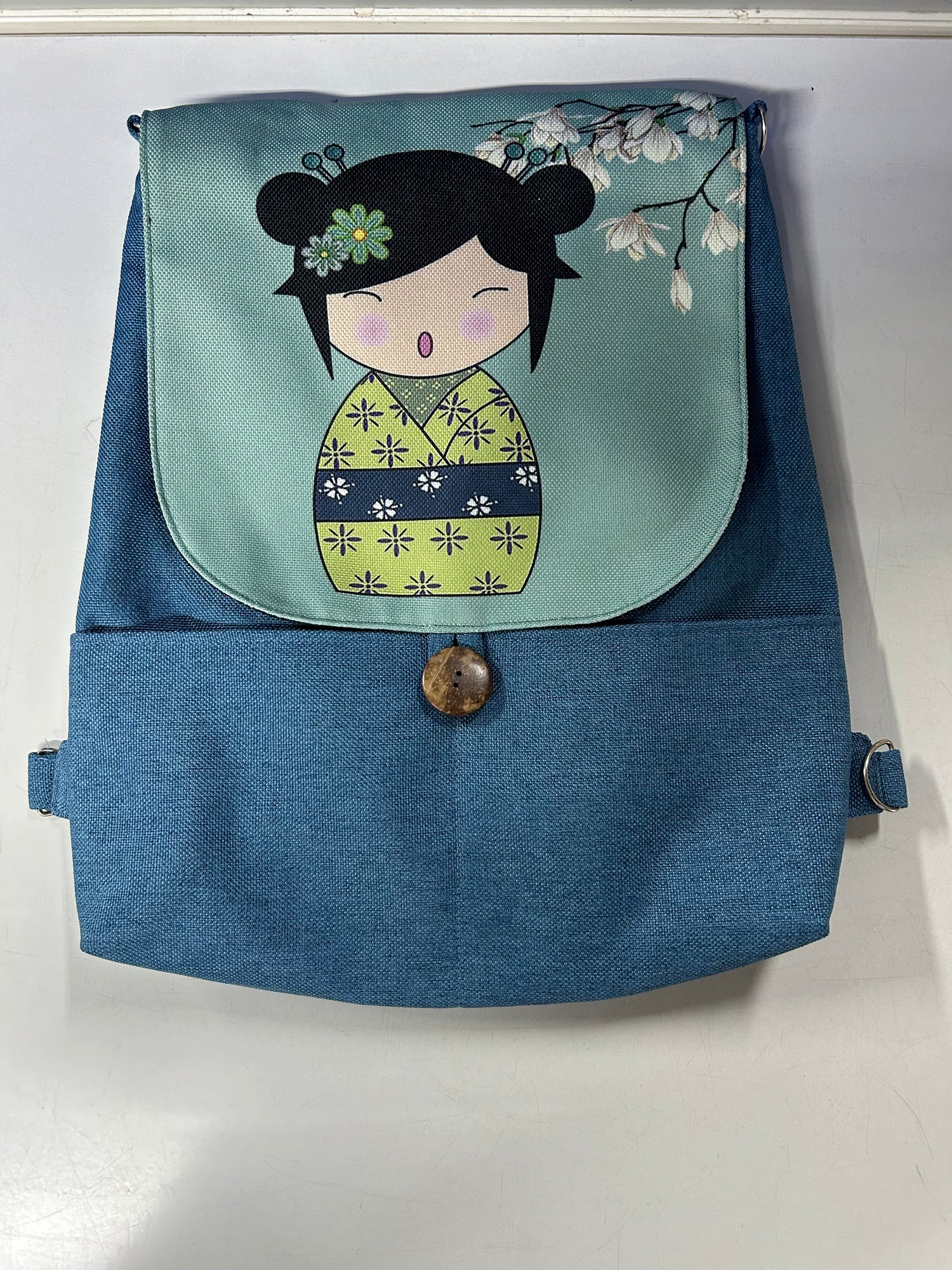 Leaf &amp; Stich Kawaii Backpack Bag