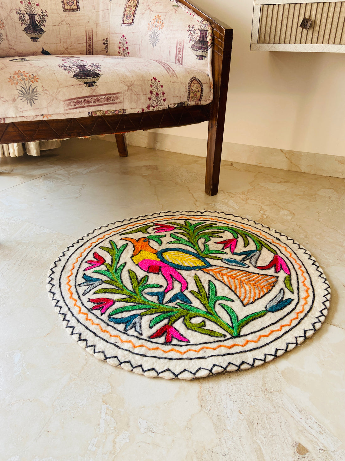 Round Rug - Mayur Chakra