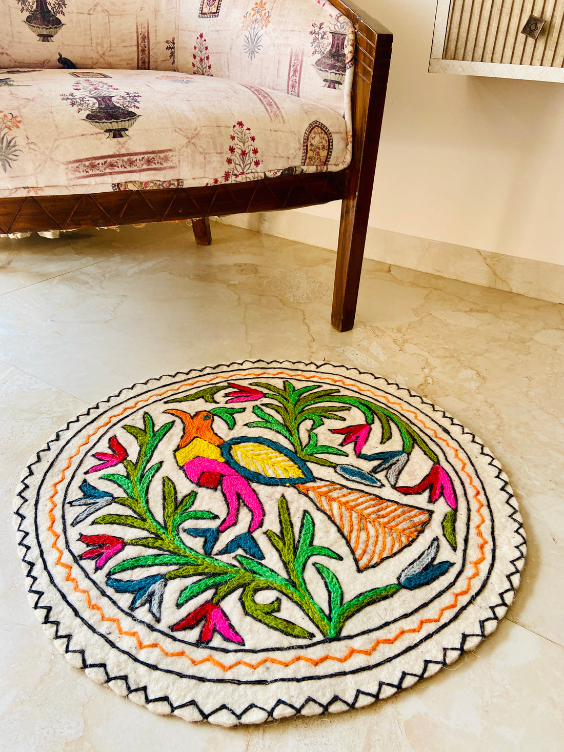 Round Rug - Mayur Chakra