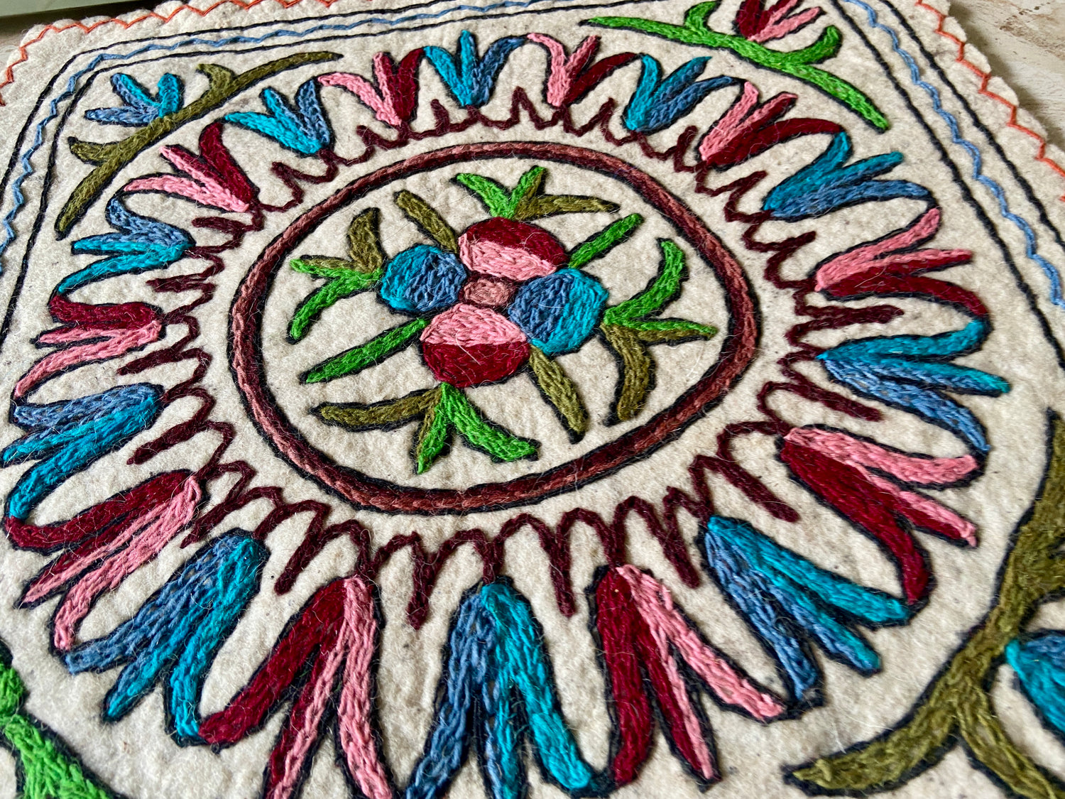 Square Rug - Meadow Flowers