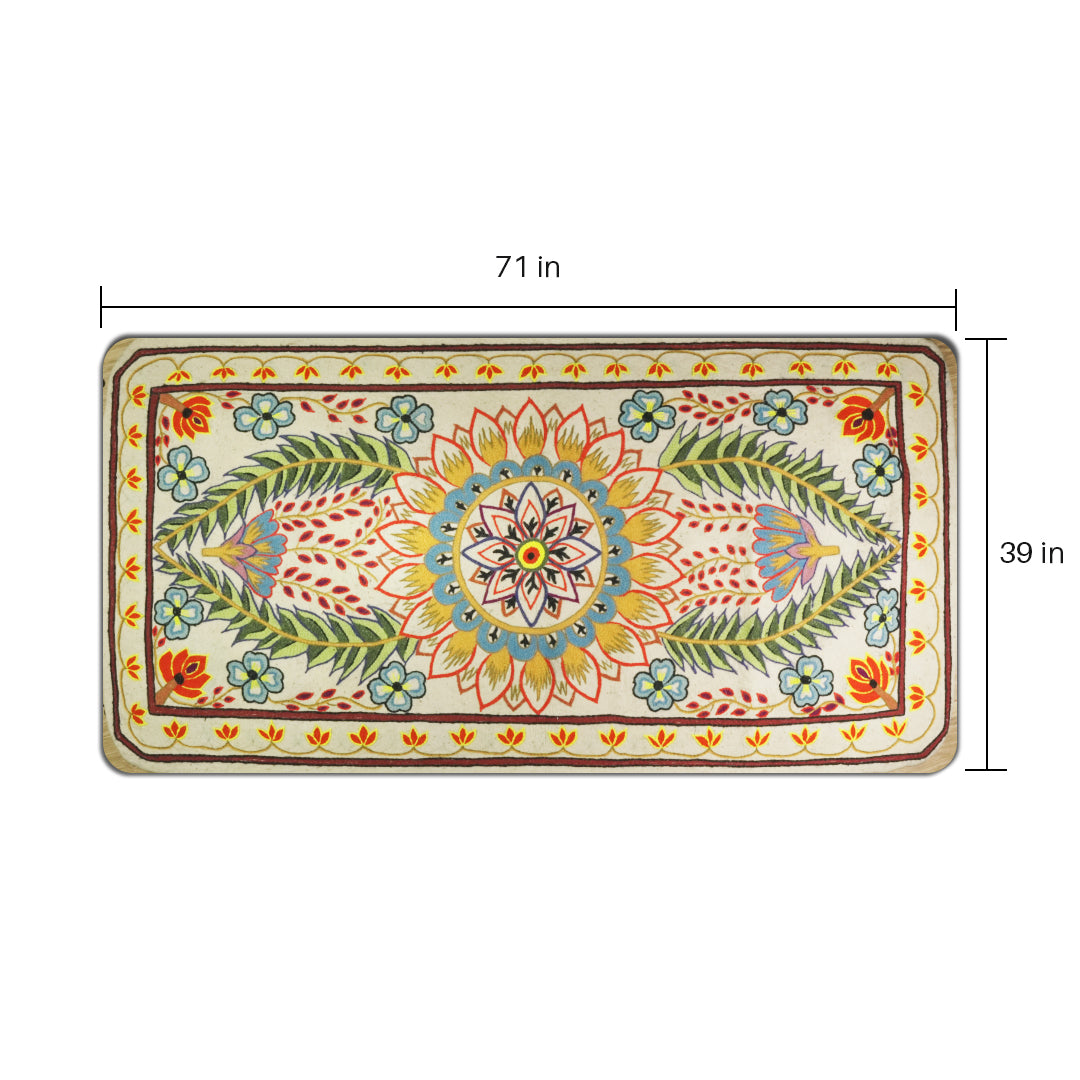 Living Room Rug - Floral Boho