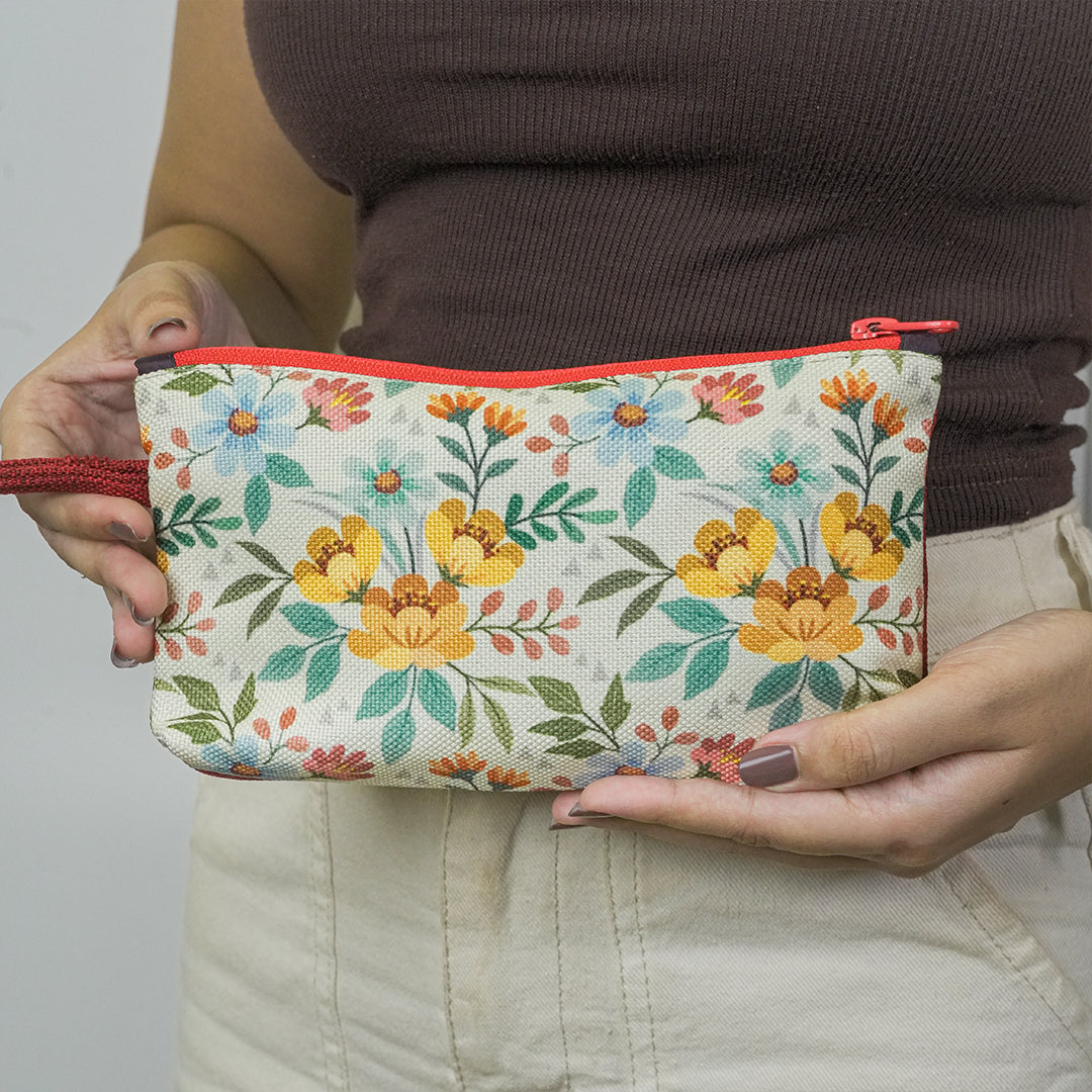 Petal Print  Pouch