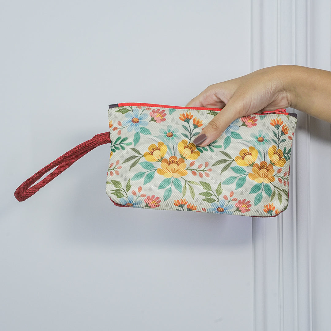 Petal Print  Pouch