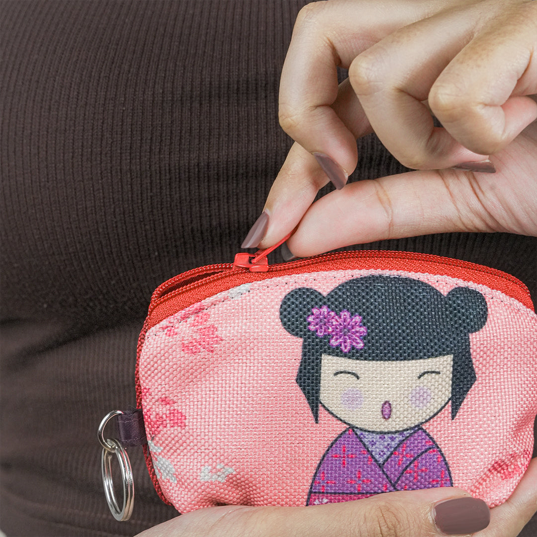 Cherry Blossom Kawaii  Mini Pouch