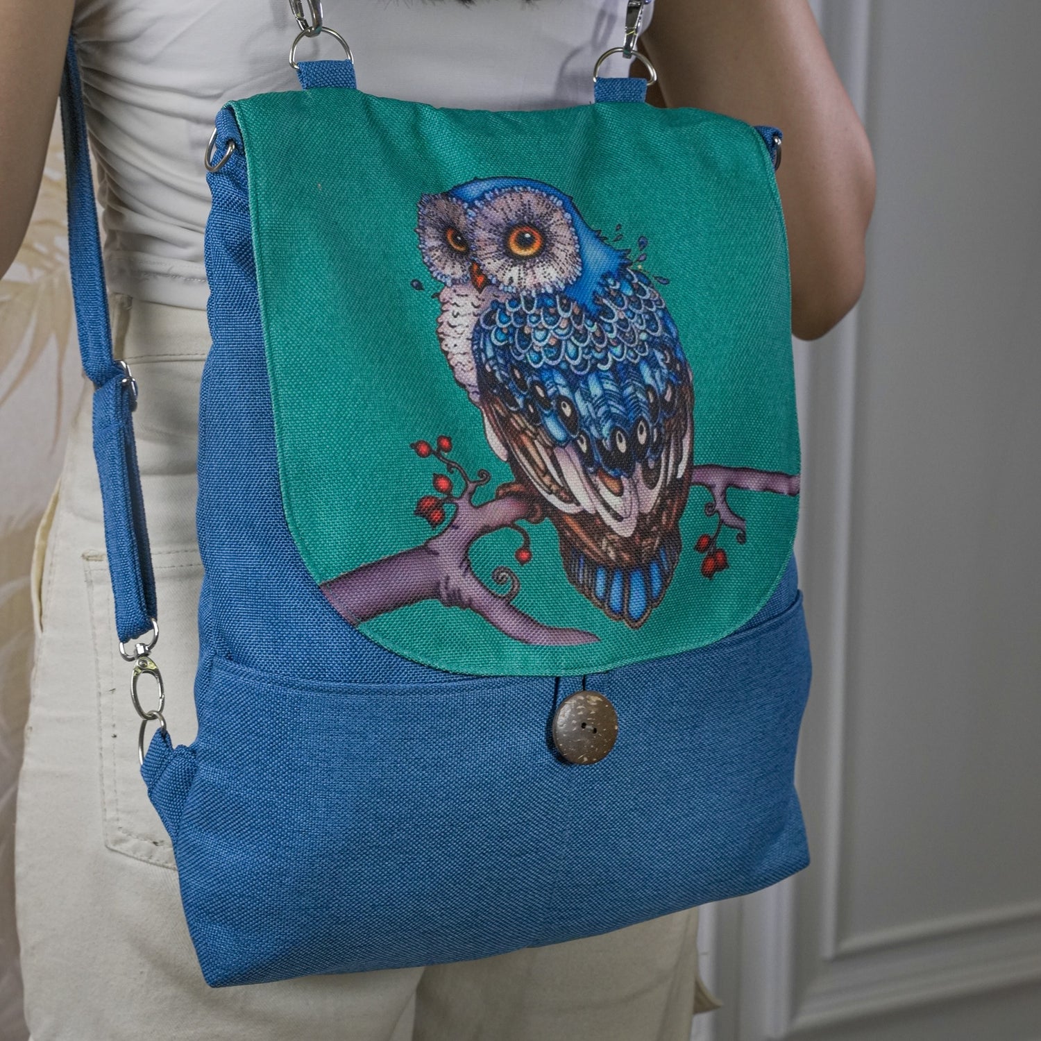 Moonlight Owl  Backpack Bag