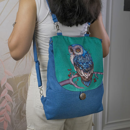 Moonlight Owl  Backpack Bag