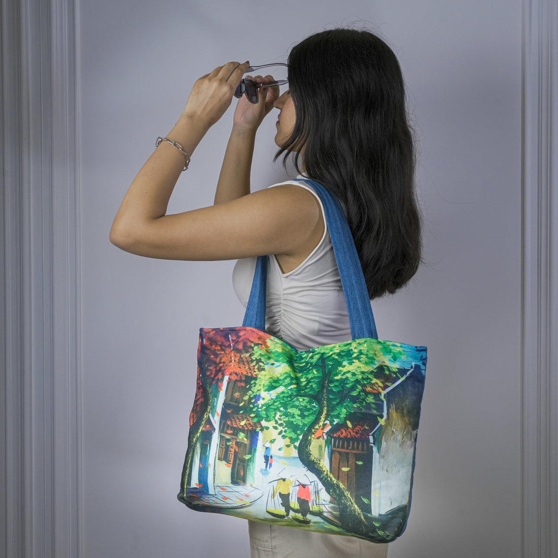 Green Scenic Tote Bag