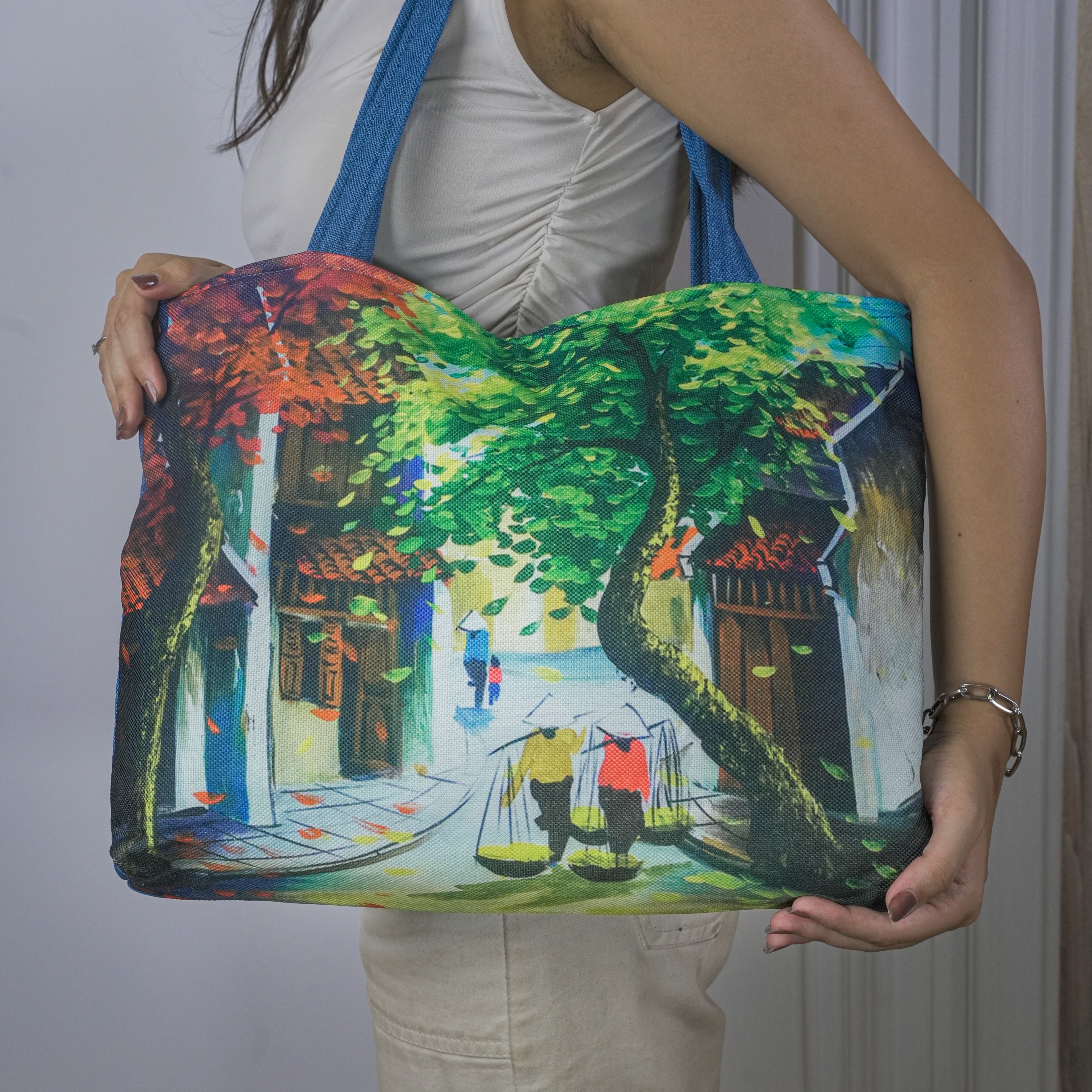 Green Scenic Tote Bag