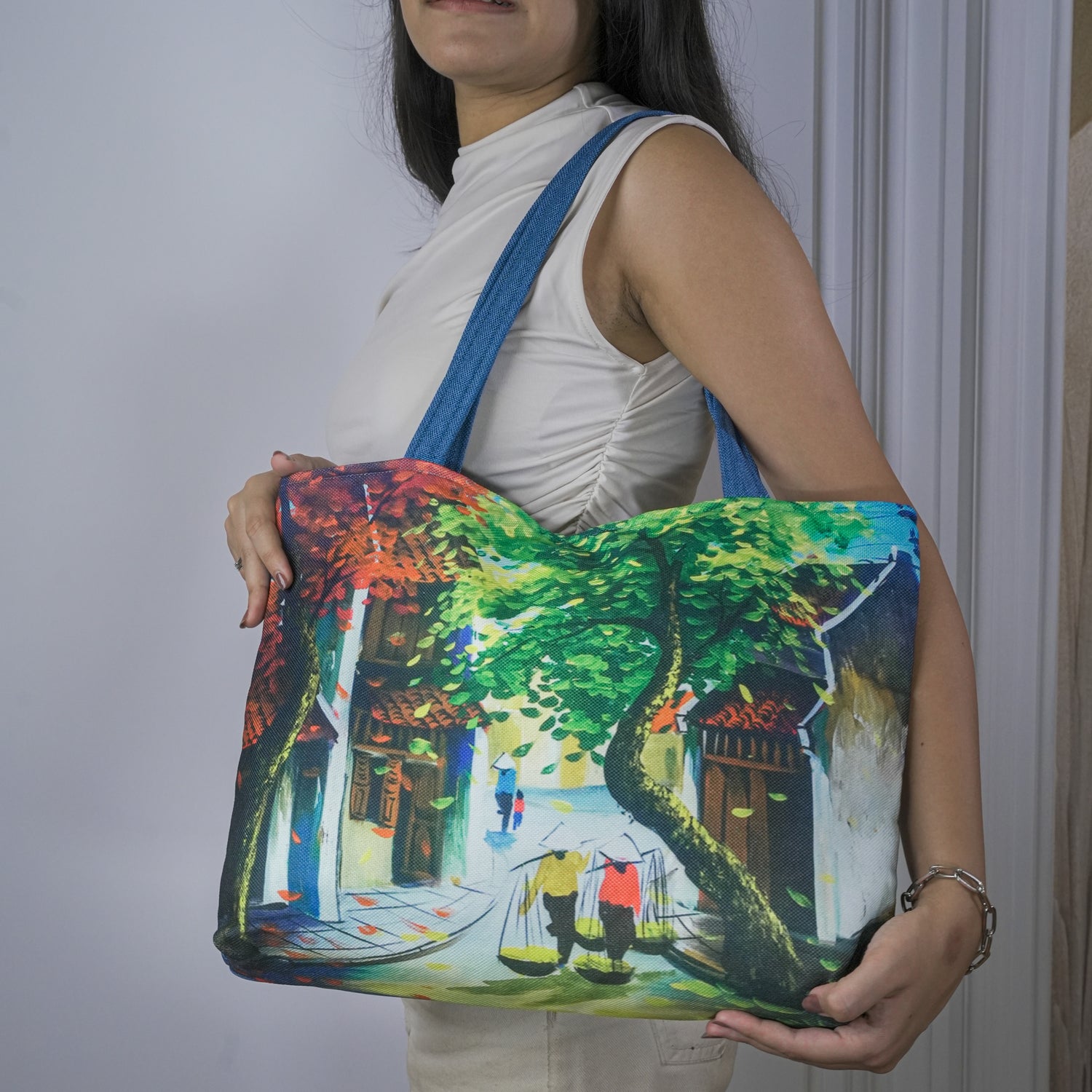 Green Scenic Tote Bag