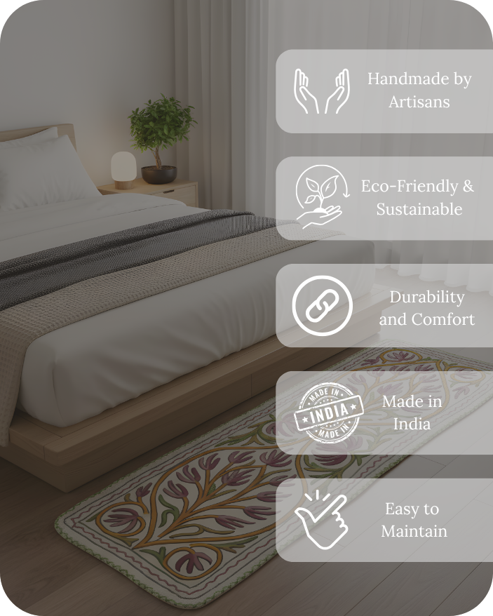 Bedside Runner - Alpine Flora