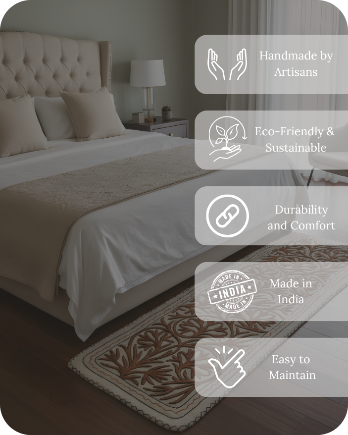 Bedside Runner - Earthy Hues