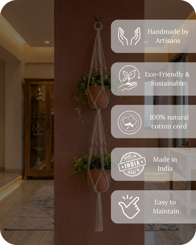 Willow-Macramé Planter