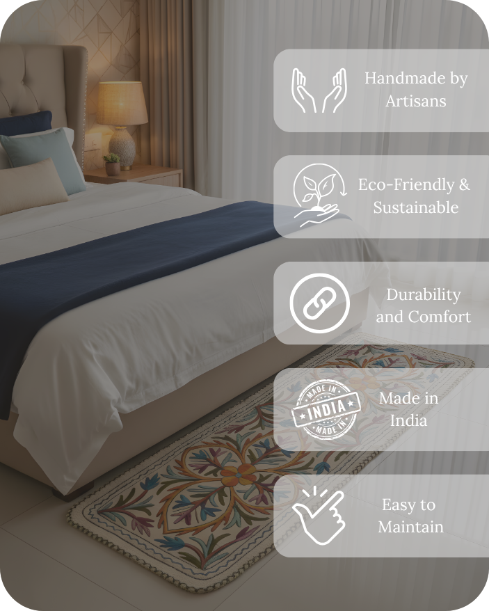 Loomed Horizon- Bedside Runner