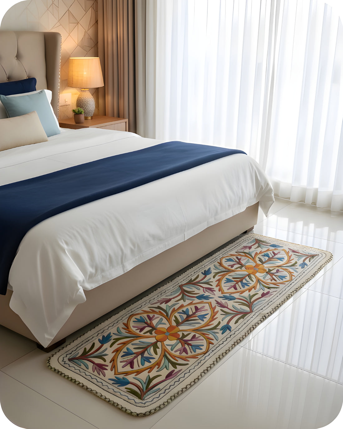 Loomed Horizon- Bedside Runner