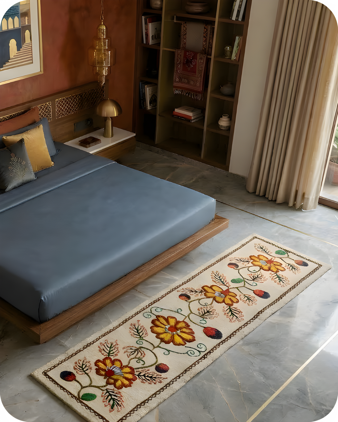 Golden Veil- Bedside Runner